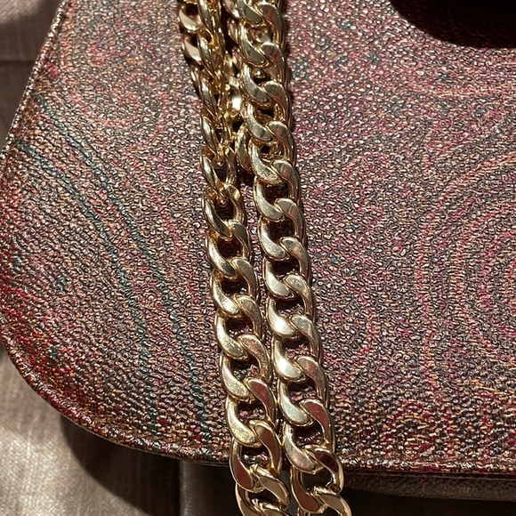 Etro Milano Paisley Sachel Handbag Mini Snap Closure Crossbody - Picture 15 of 16
